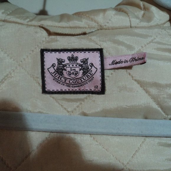 Girl's Juicy Couture faux fur jacket size 12 - Picture 3 of 7